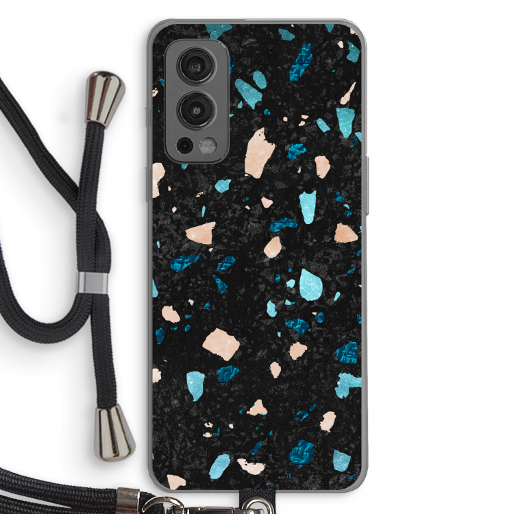 Terrazzo N°11: OnePlus Nord 2 5G Transparant Hoesje met koord