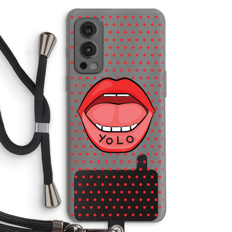 Yolo Denise: OnePlus Nord 2 5G Transparant Hoesje met koord