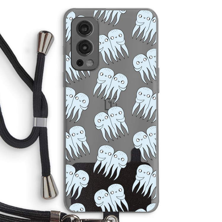 Octopussen: OnePlus Nord 2 5G Transparant Hoesje met koord