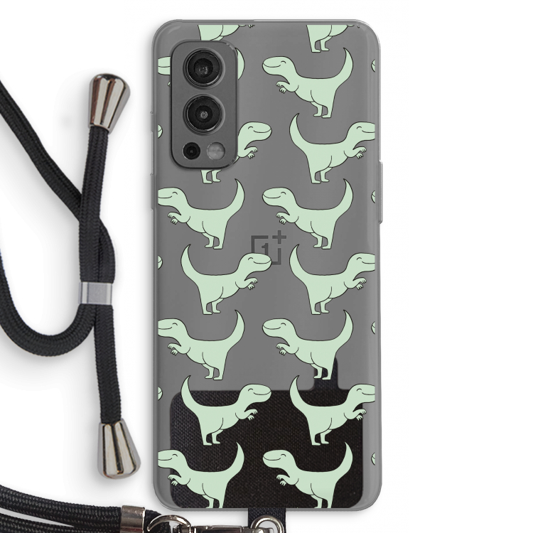 Dinos: OnePlus Nord 2 5G Transparant Hoesje met koord