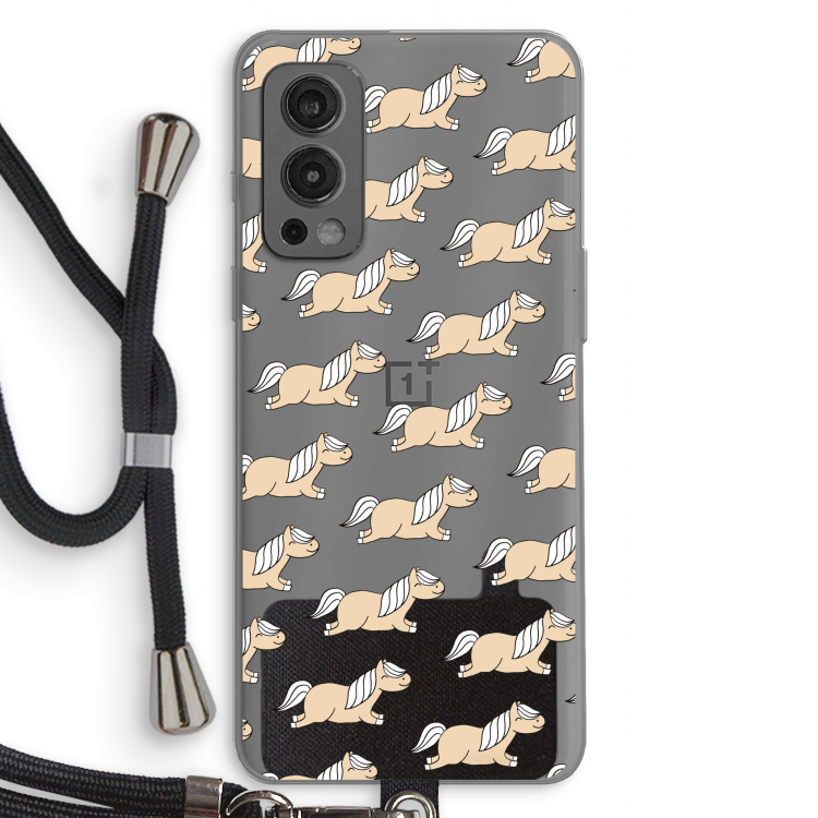 Ponys: OnePlus Nord 2 5G Transparant Hoesje met koord