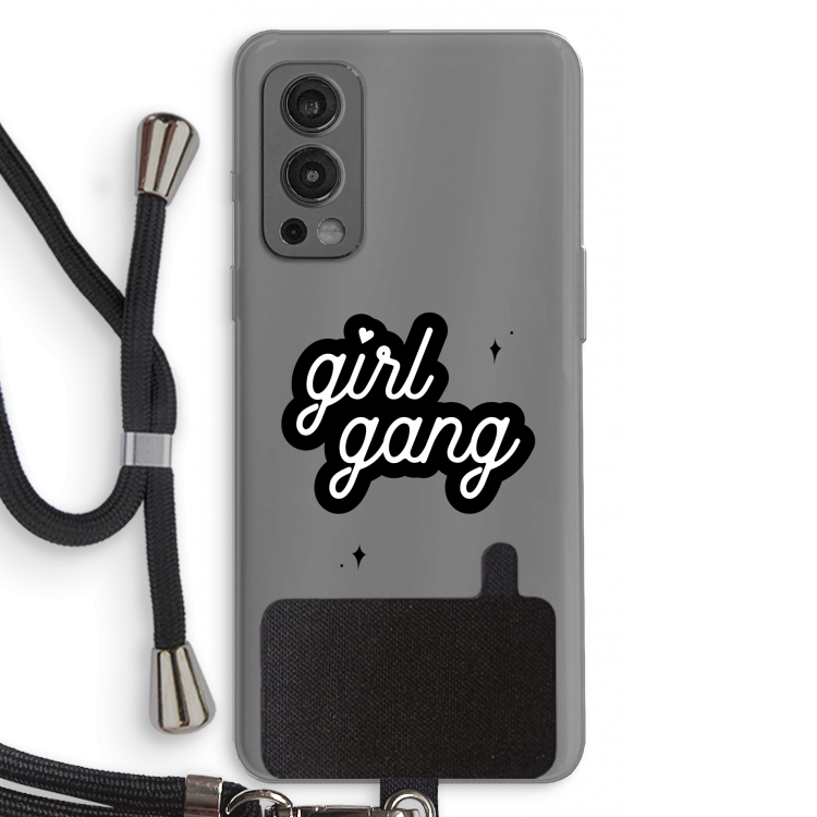 Girl Gang: OnePlus Nord 2 5G Transparant Hoesje met koord