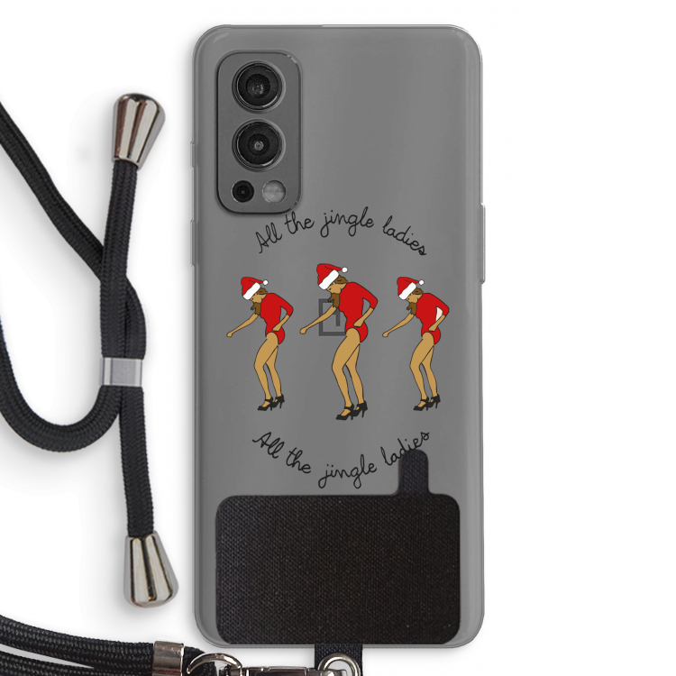 Jingle Ladies: OnePlus Nord 2 5G Transparant Hoesje met koord