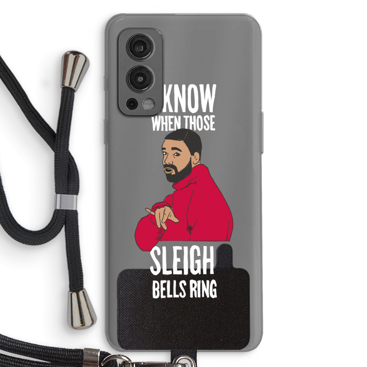 Sleigh Bells Ring: OnePlus Nord 2 5G Transparant Hoesje met koord
