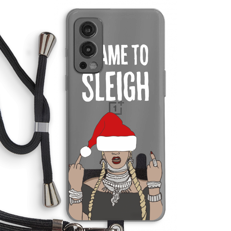 Came To Sleigh: OnePlus Nord 2 5G Transparant Hoesje met koord