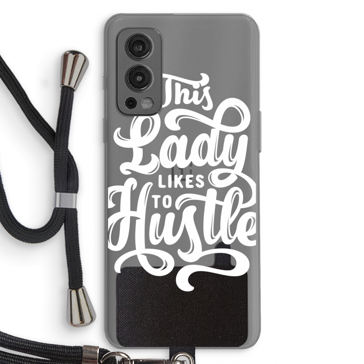Hustle Lady: OnePlus Nord 2 5G Transparant Hoesje met koord