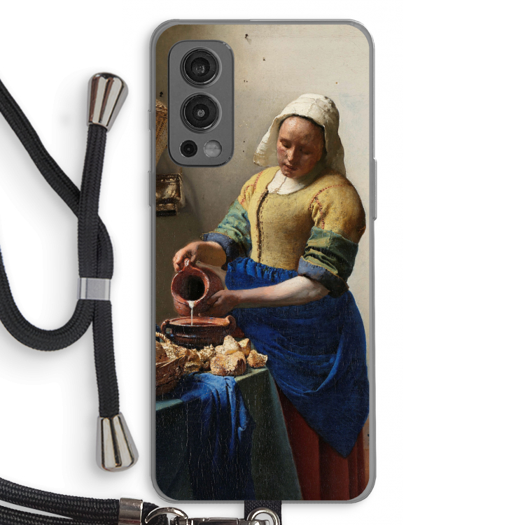 The Milkmaid: OnePlus Nord 2 5G Transparant Hoesje met koord