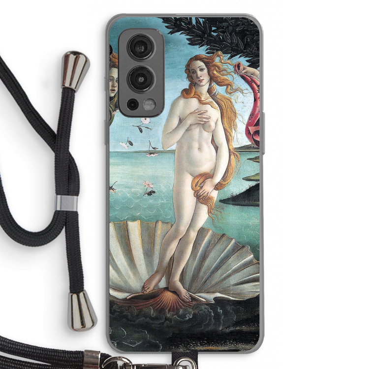 Birth Of Venus: OnePlus Nord 2 5G Transparant Hoesje met koord