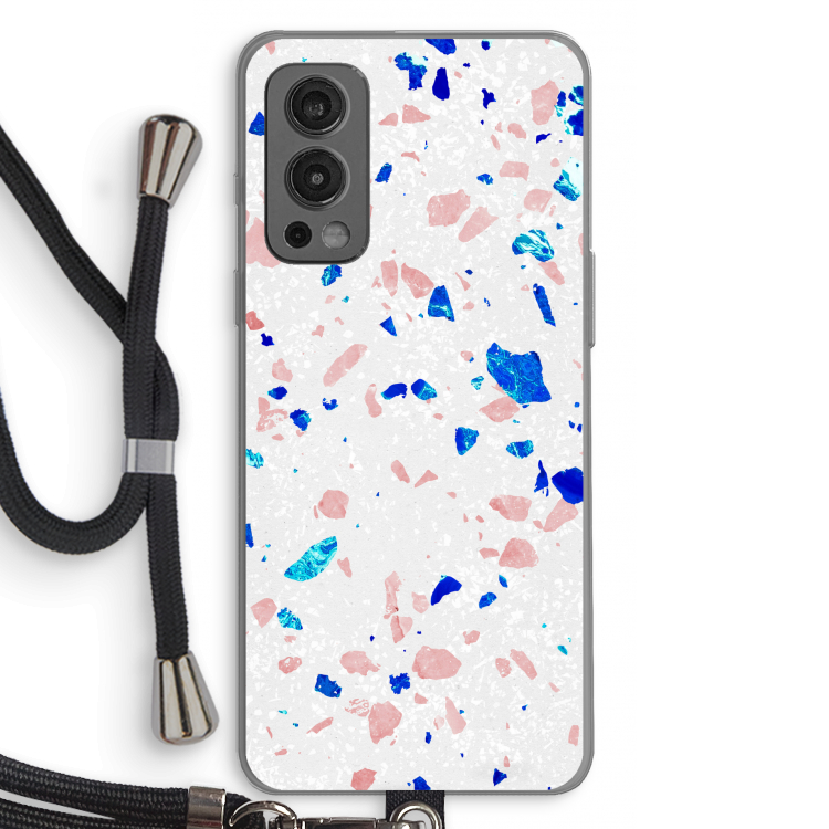 Terrazzo N°6: OnePlus Nord 2 5G Transparant Hoesje met koord