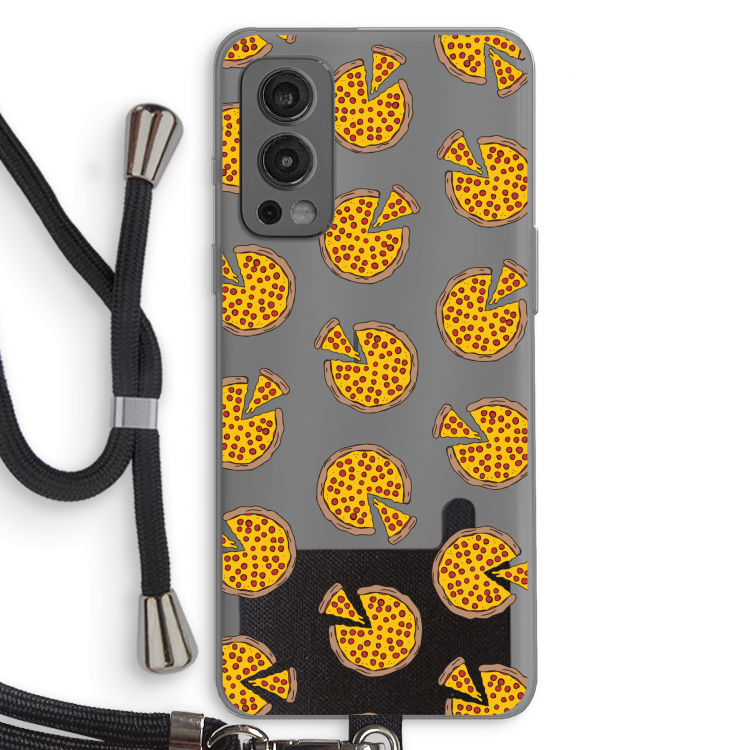 You Had Me At Pizza: OnePlus Nord 2 5G Transparant Hoesje met koord