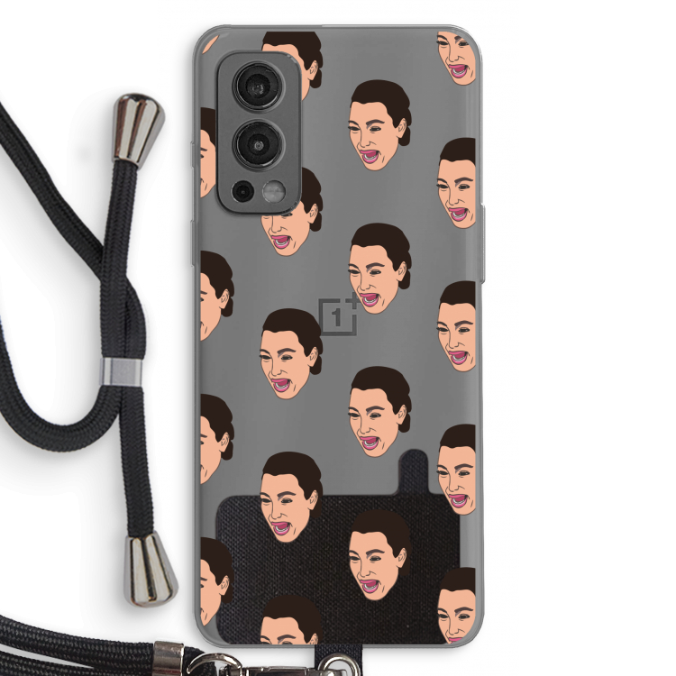 Ugly Cry Call: OnePlus Nord 2 5G Transparant Hoesje met koord