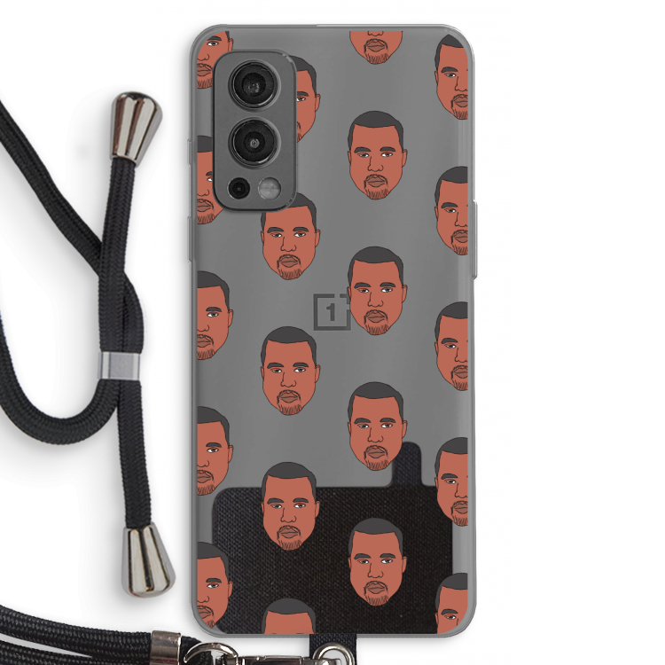 Kanye Call Me?: OnePlus Nord 2 5G Transparant Hoesje met koord