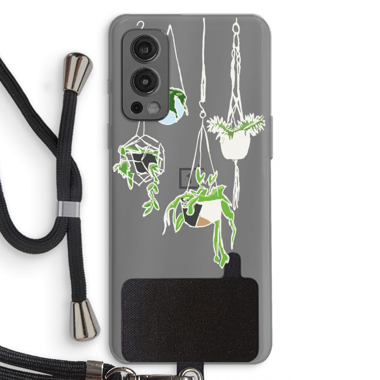 Hang In There: OnePlus Nord 2 5G Transparant Hoesje met koord