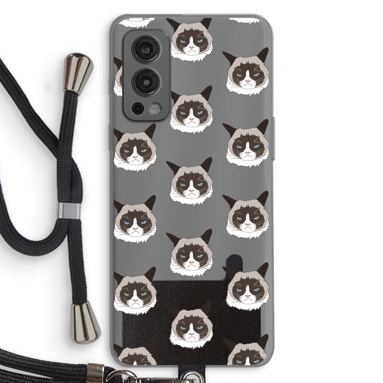 It's a Purrr Case: OnePlus Nord 2 5G Transparant Hoesje met koord