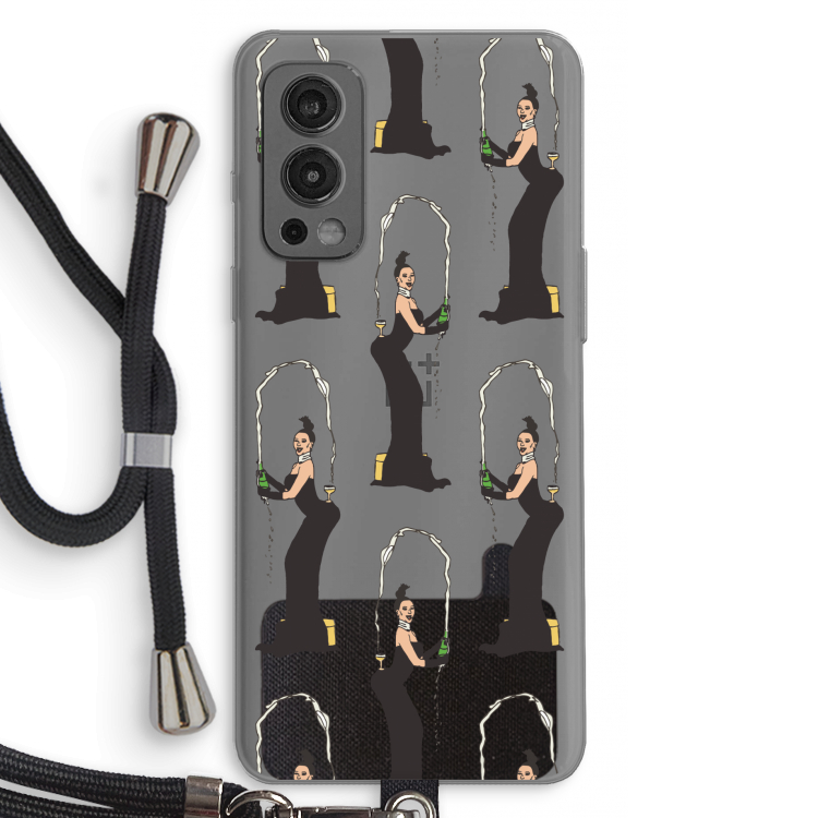 Pop Some Kim: OnePlus Nord 2 5G Transparant Hoesje met koord