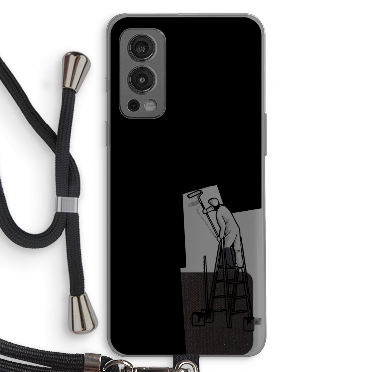 Musketon Painter: OnePlus Nord 2 5G Transparant Hoesje met koord