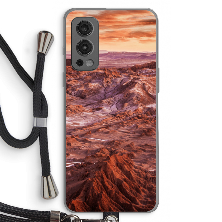 Mars: OnePlus Nord 2 5G Transparant Hoesje met koord