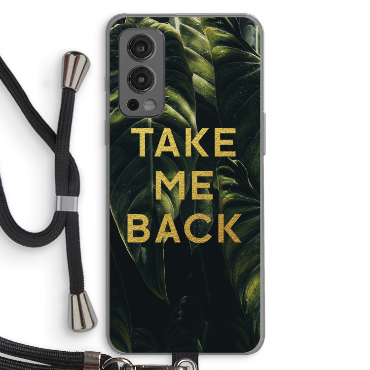 Take me back: OnePlus Nord 2 5G Transparant Hoesje met koord
