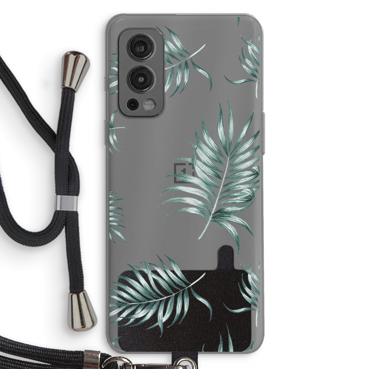 Simple leaves: OnePlus Nord 2 5G Transparant Hoesje met koord
