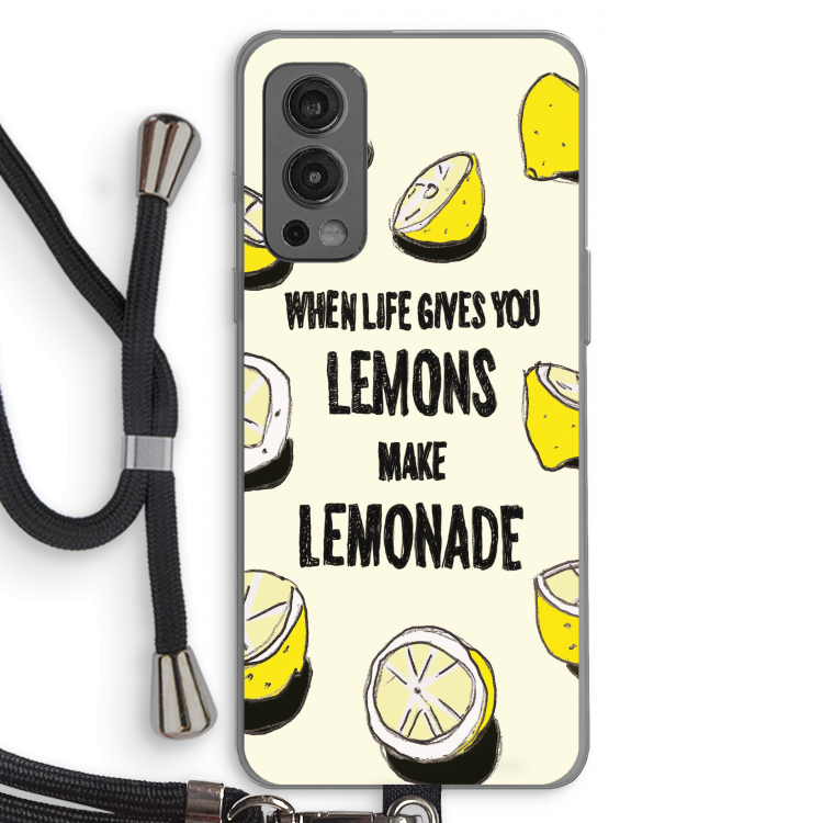 Lemonade: OnePlus Nord 2 5G Transparant Hoesje met koord