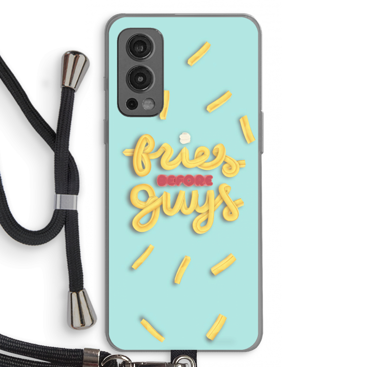 Always fries: OnePlus Nord 2 5G Transparant Hoesje met koord