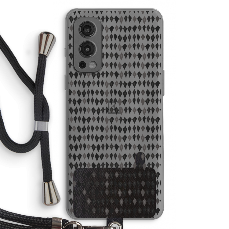 Crazy shapes: OnePlus Nord 2 5G Transparant Hoesje met koord
