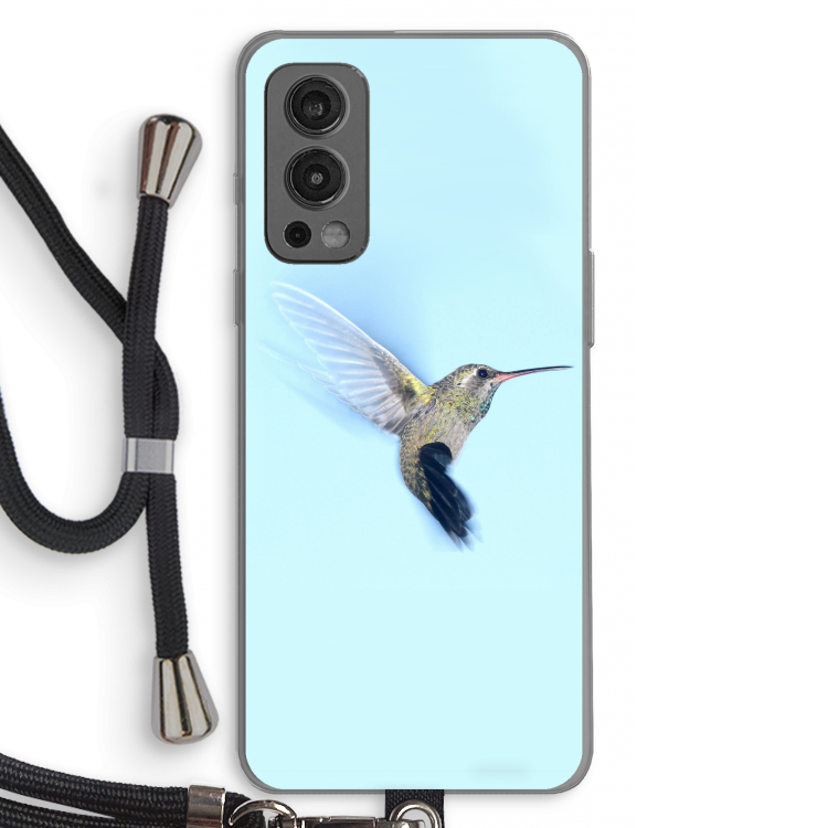Kolibri: OnePlus Nord 2 5G Transparant Hoesje met koord