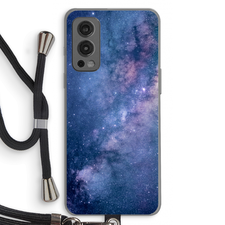 Nebula: OnePlus Nord 2 5G Transparant Hoesje met koord