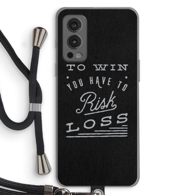 Risk loss: OnePlus Nord 2 5G Transparant Hoesje met koord