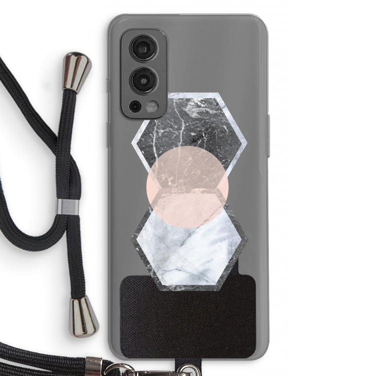 Creatieve toets: OnePlus Nord 2 5G Transparant Hoesje met koord