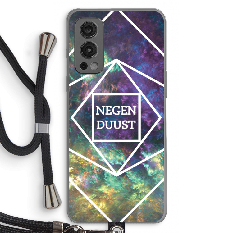 Negenduust ruimte: OnePlus Nord 2 5G Transparant Hoesje met koord