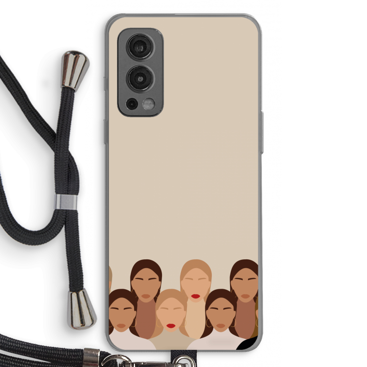 Girls girls girls: OnePlus Nord 2 5G Transparant Hoesje met koord