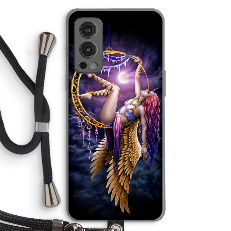 Aerial Angel: OnePlus Nord 2 5G Transparant Hoesje met koord