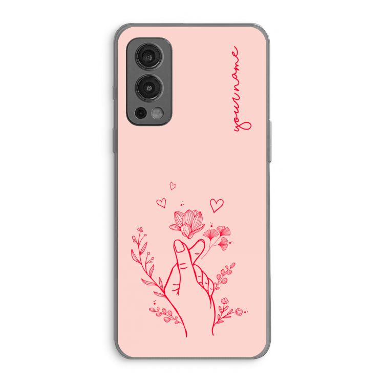 Giving Flowers: OnePlus Nord 2 5G Transparant Hoesje