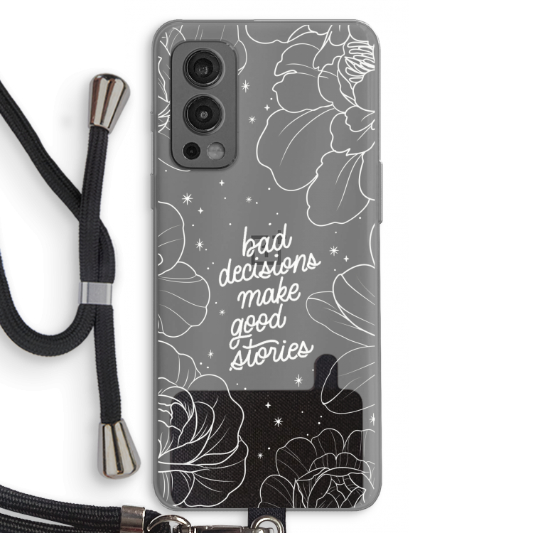 Good stories: OnePlus Nord 2 5G Transparant Hoesje met koord