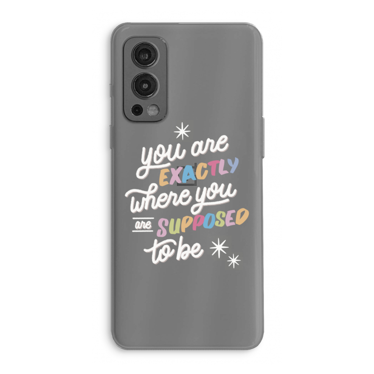 Right Place: OnePlus Nord 2 5G Transparant Hoesje