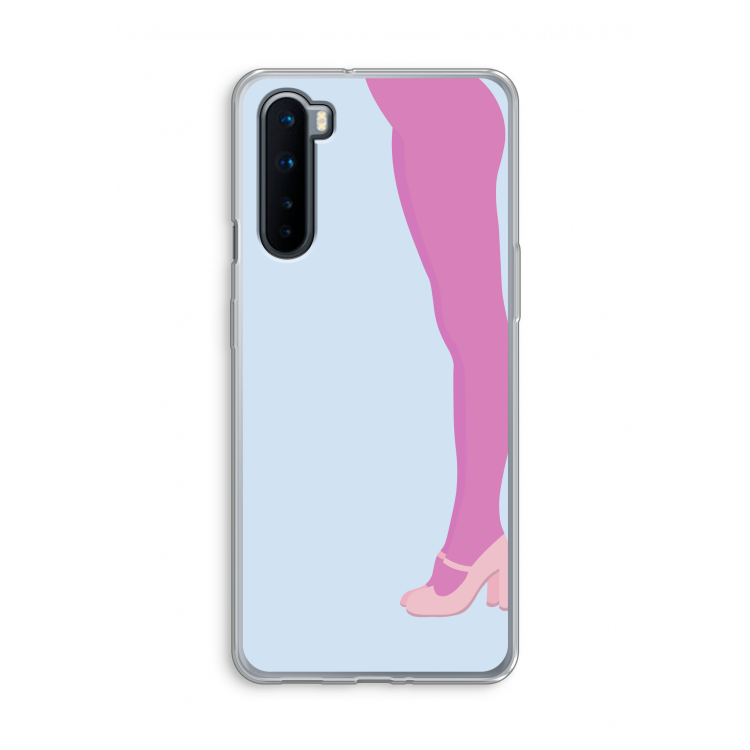Pink panty: OnePlus Nord Transparant Hoesje