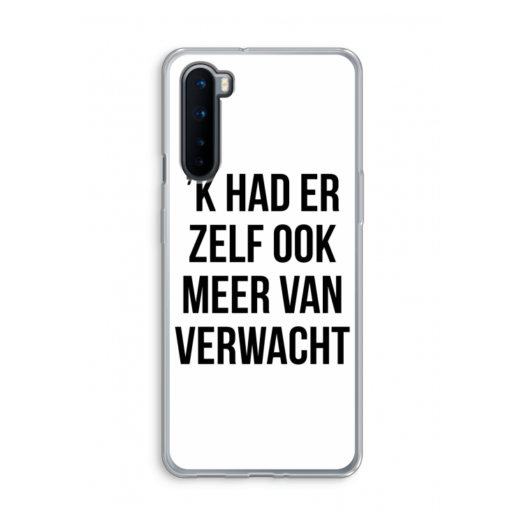Meer verwacht: OnePlus Nord Transparant Hoesje