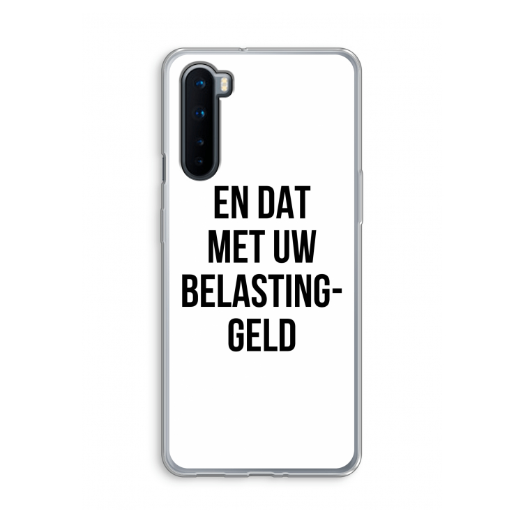 Belastinggeld: OnePlus Nord Transparant Hoesje