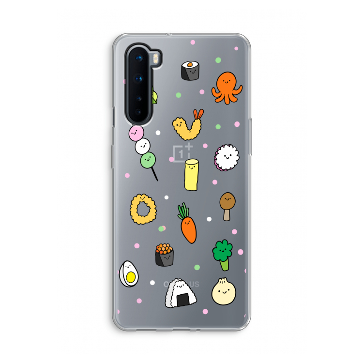 Happy bento friends: OnePlus Nord Transparant Hoesje
