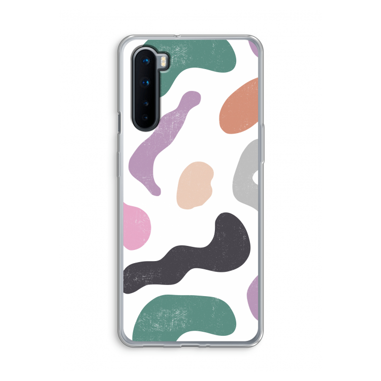 Memphis Shapes: OnePlus Nord Transparant Hoesje