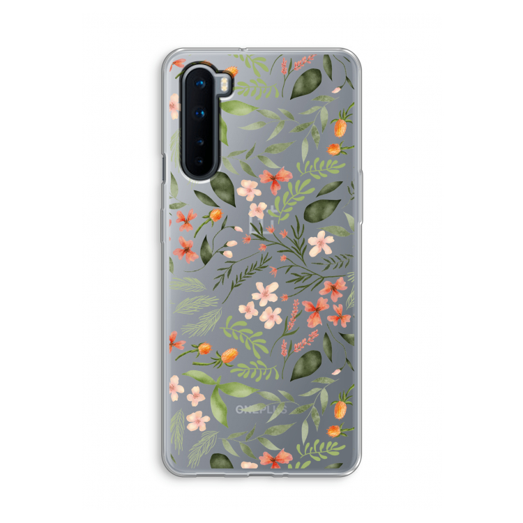 Sweet little flowers: OnePlus Nord Transparant Hoesje