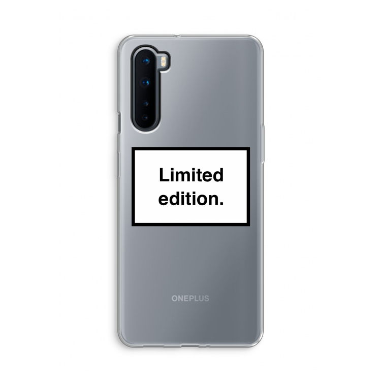 Limited edition: OnePlus Nord Transparant Hoesje