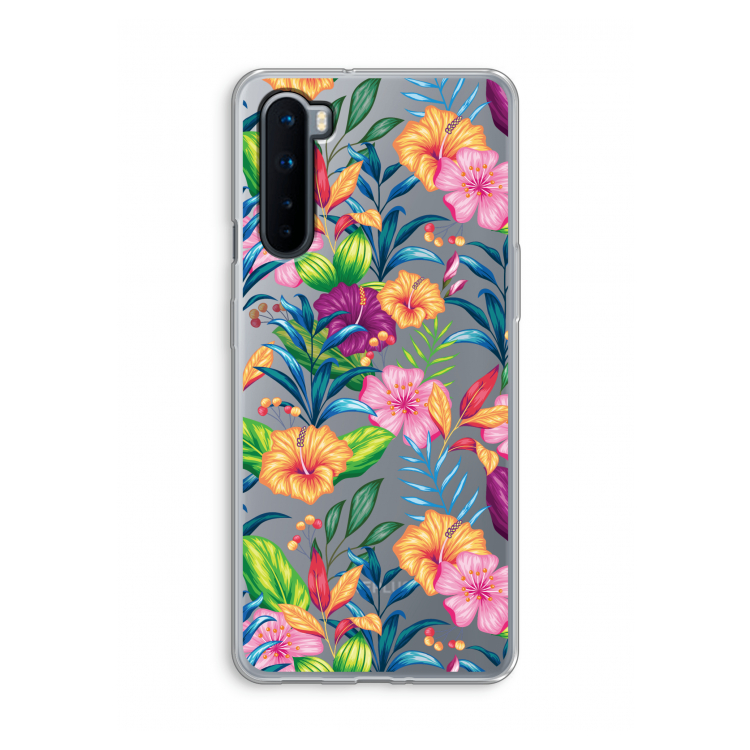 Tropisch 2: OnePlus Nord Transparant Hoesje