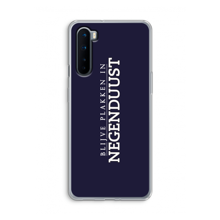 Blijve plakken in Negenduust: OnePlus Nord Transparant Hoesje