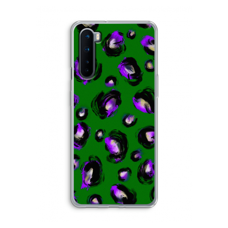 Green Cheetah: OnePlus Nord Transparant Hoesje