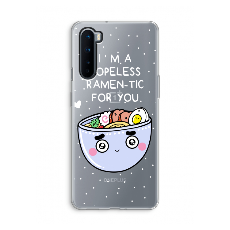 I'm A Hopeless Ramen-Tic For You: OnePlus Nord Transparant Hoesje