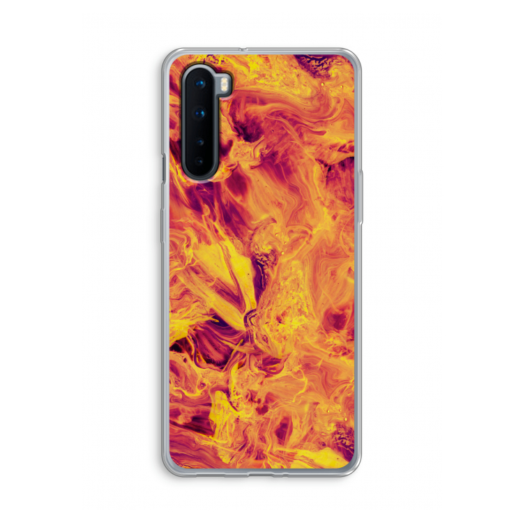 Eternal Fire: OnePlus Nord Transparant Hoesje