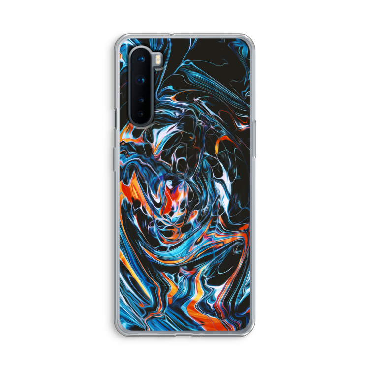 Black Unicorn: OnePlus Nord Transparant Hoesje