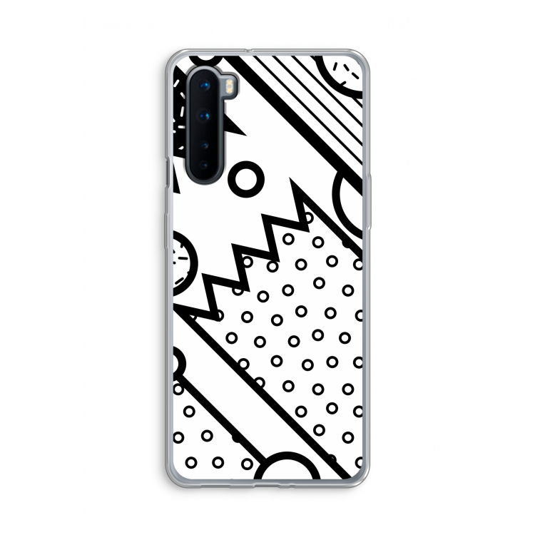 Pop Art #4: OnePlus Nord Transparant Hoesje